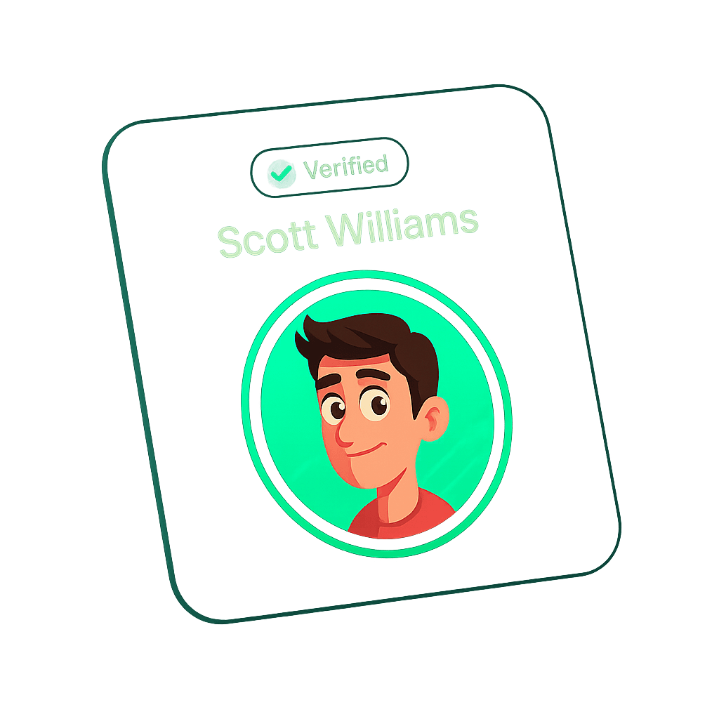 Verified trader card